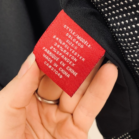 Classy office jacket, black with white dots🖤🤍 - Picture 9 of 14